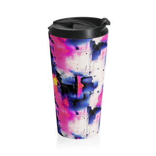 Neon Grid - Travel Mug