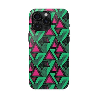 Neon Triangles - iPhone Tough