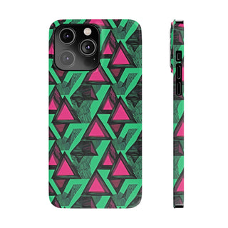 Neon Triangles - iPhone Slim