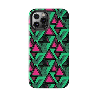 Neon Triangles - iPhone Tough