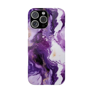 Purple Marbled - iPhone Slim