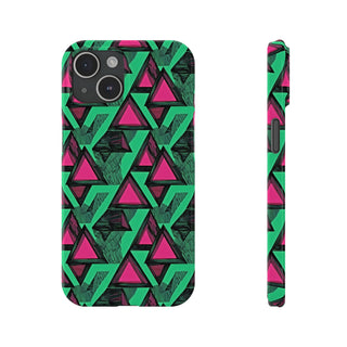 Neon Triangles - iPhone Slim