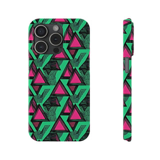 Neon Triangles - iPhone Slim