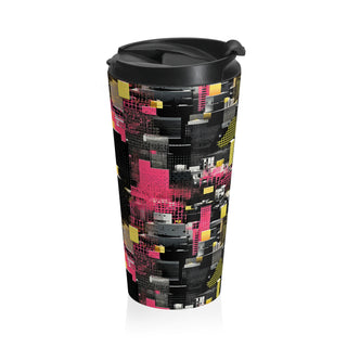 Neon Gridlock - Travel Mug