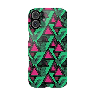 Neon Triangles - iPhone Slim