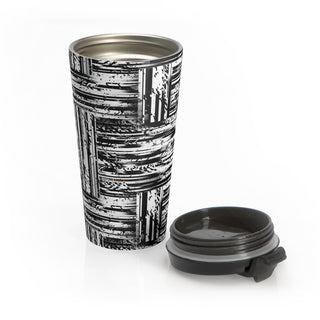 Monochrome Grunge - Travel Mug