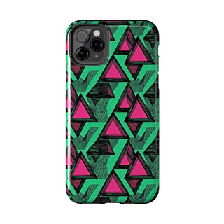 Neon Triangles - iPhone Tough
