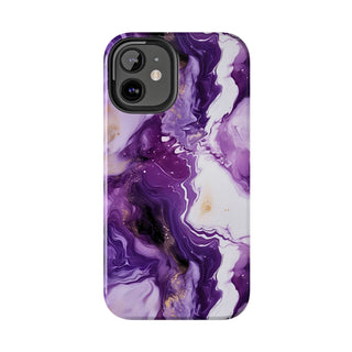 Purple Marbled - iPhone Tough
