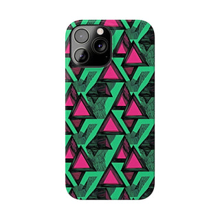 Neon Triangles - iPhone Slim