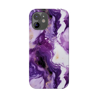 Purple Marbled - iPhone Slim