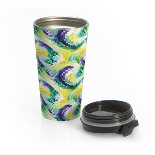 Pixel Waves - Travel Mug