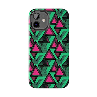 Neon Triangles - iPhone Tough