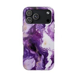 Purple Marbled - iPhone Tough