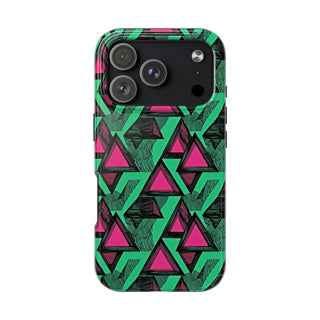 Neon Triangles - iPhone Tough