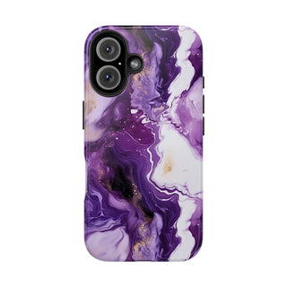 Purple Marbled - iPhone Tough