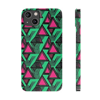 Neon Triangles - iPhone Slim