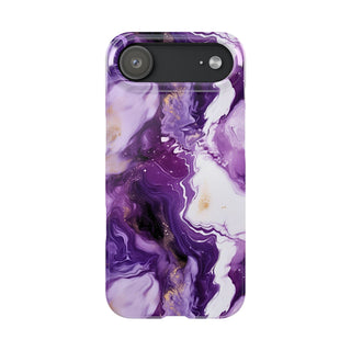 Purple Marbled - iPhone Slim