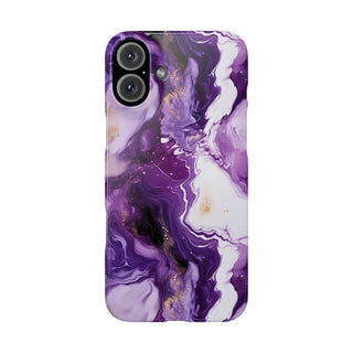Purple Marbled - iPhone Slim
