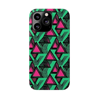 Neon Triangles - iPhone Slim