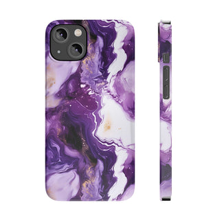 Purple Marbled - iPhone Slim