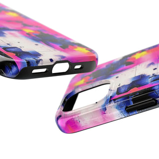 Neon Grid - iPhone Tough