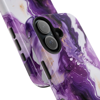 Purple Marbled - iPhone Tough