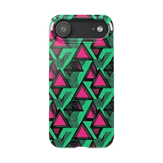 Neon Triangles - iPhone Slim