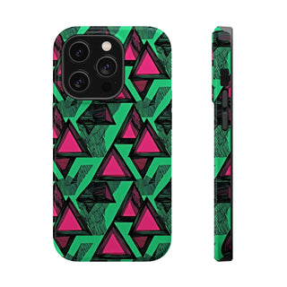 Neon Triangles - iPhone MagSafe