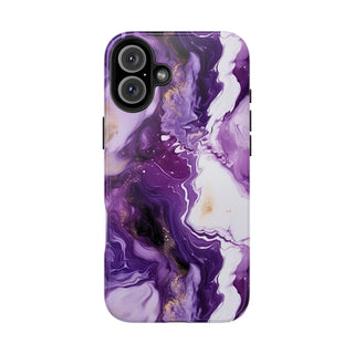 Purple Marbled - iPhone Tough