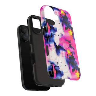 Neon Grid - iPhone Tough