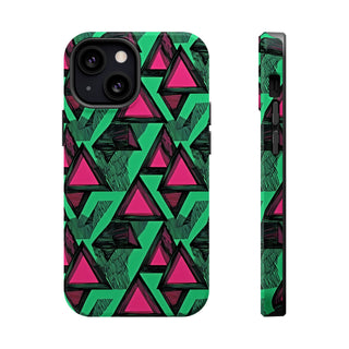 Neon Triangles - iPhone MagSafe