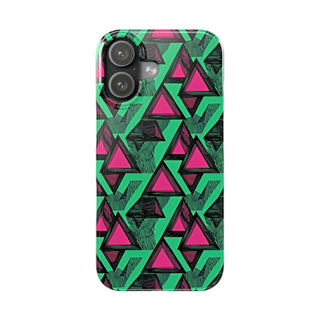 Neon Triangles - iPhone Slim