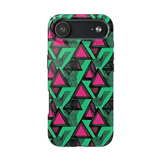 Neon Triangles - iPhone Tough