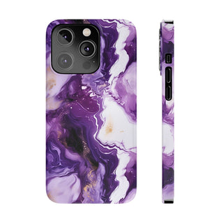 Purple Marbled - iPhone Slim