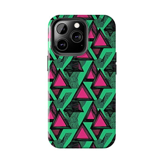 Neon Triangles - iPhone Tough