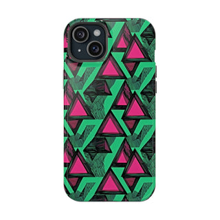 Neon Triangles - iPhone MagSafe