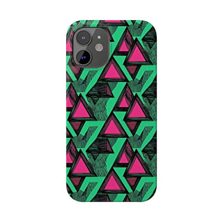 Neon Triangles - iPhone Slim