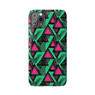 Neon Triangles - iPhone Slim