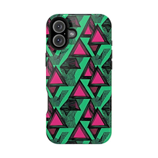 Neon Triangles - iPhone MagSafe