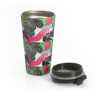 Flowing Stripes - Travel Mug