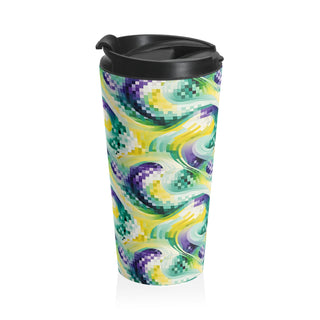 Pixel Waves - Travel Mug