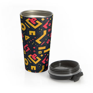 Neon Glyphs - Travel Mug