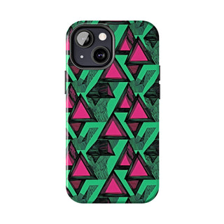 Neon Triangles - iPhone Tough