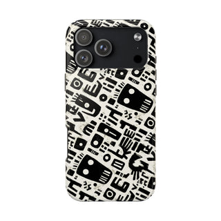 Monochrome Echoes - iPhone Tough