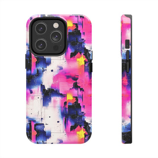 Neon Grid - iPhone Tough