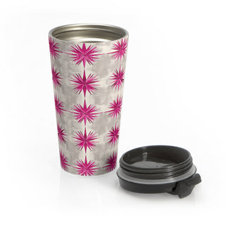 Fuchsia Burst - Travel Mug