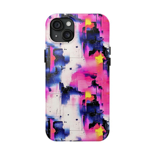 Neon Grid - iPhone Tough