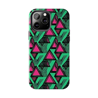 Neon Triangles - iPhone Tough
