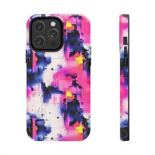 Neon Grid - iPhone Tough