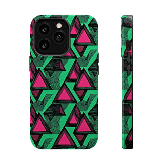 Neon Triangles - iPhone MagSafe